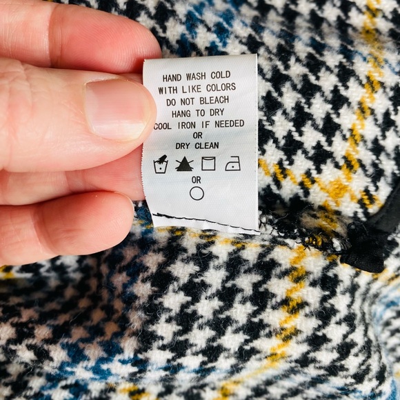 Melloday Sacket Stylish Plaid Button-Up Size L with Pockets - Picture 9 of 13